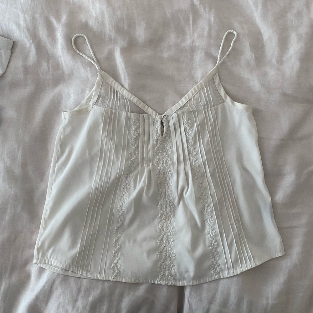 Dainty white tank top